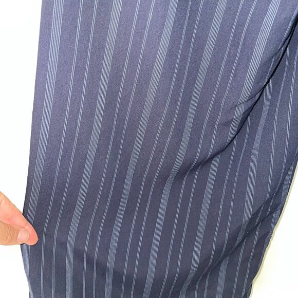 Vince Womens Culottes Pants Size XXS Blue Variegated Stripe High Waist Wide Leg - Picture 7 of 10